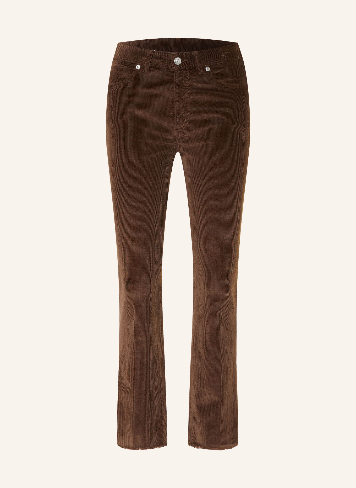 nine:inthe:morning Pantalon en velours côtelé ENDLESS: MARRON FONCÉ