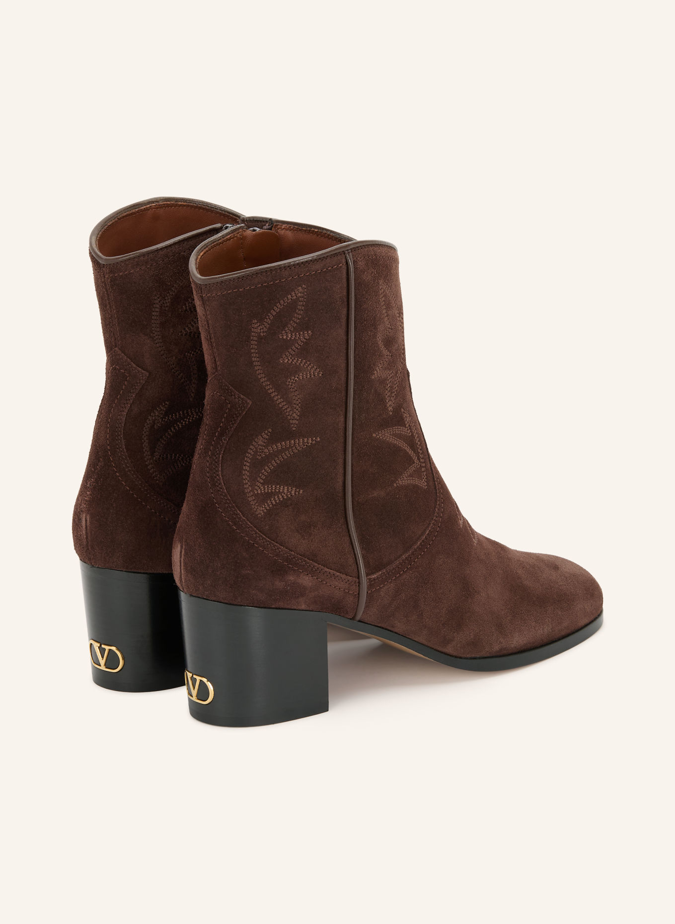 VALENTINO GARAVANI ZIMMY Ankle boots: BROWN
