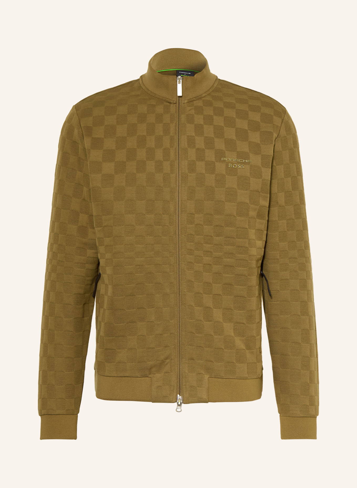 BOSS Bluza rozpinana ICONS 70: BRĄZOWY