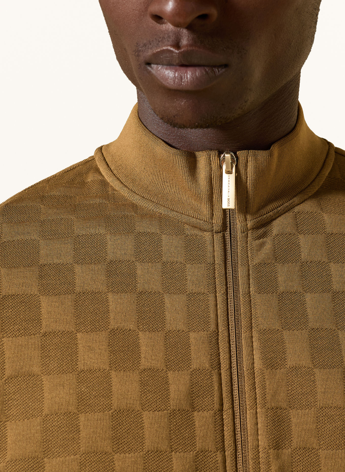BOSS ICONS 70 Zip-up sweatshirt: BROWN