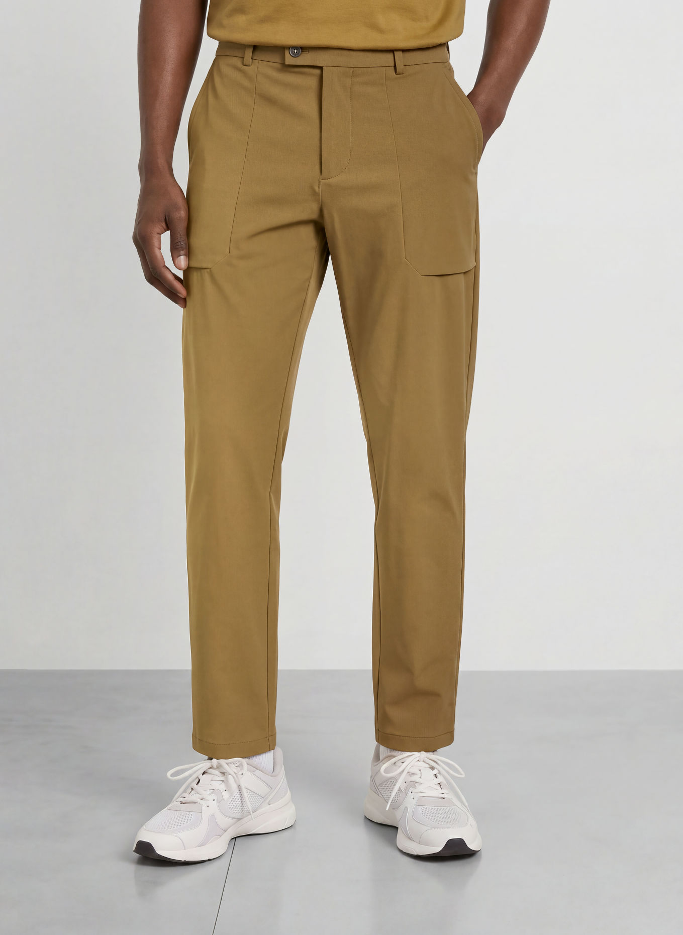 BOSS Chino kalhoty ICONS 70 Regular Fit: HNĚDÁ