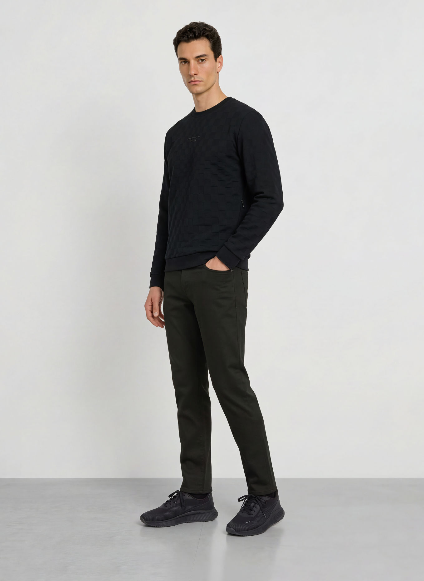 BOSS ICONS 70 Sweatshirt: BLACK