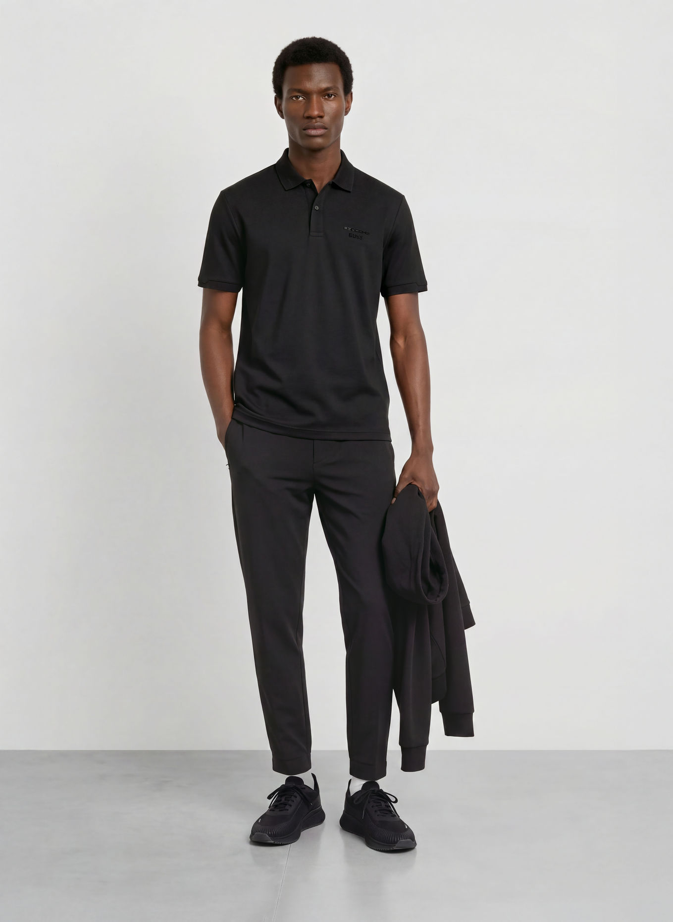 BOSS Jersey-Poloshirt ICONS70 Regular Fit: SCHWARZ