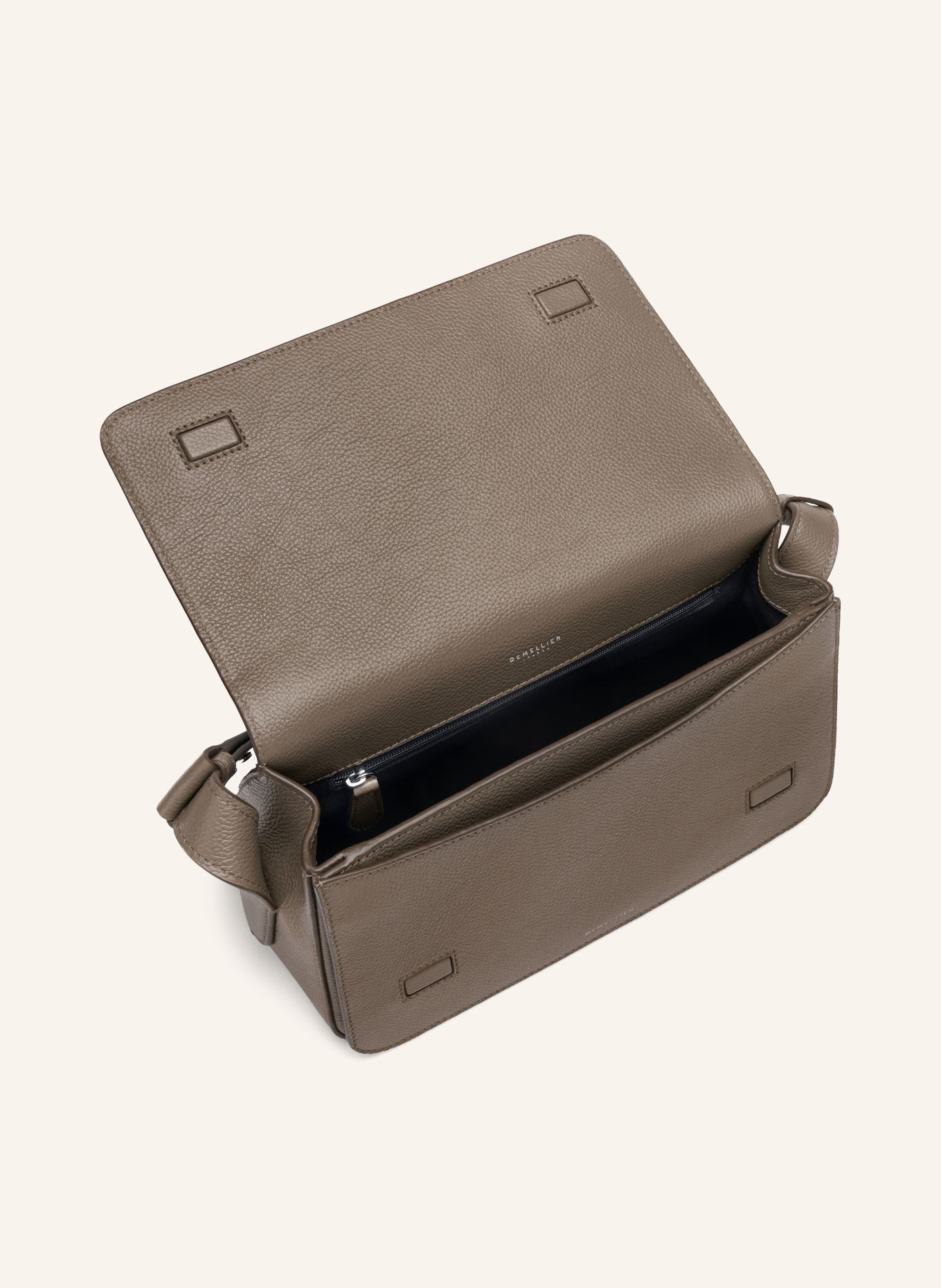 DEMELLIER THE NEW YORK Crossbody Bag: TAUPE