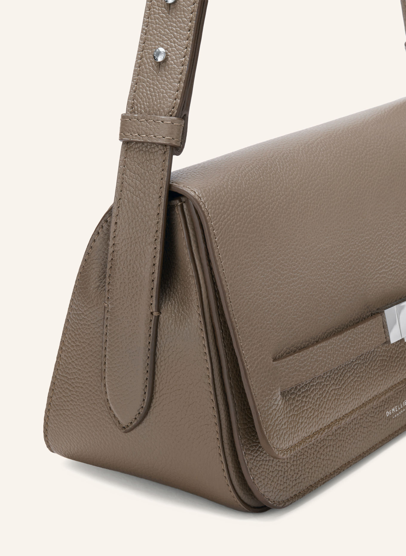 DEMELLIER THE NEW YORK Crossbody Bag: TAUPE