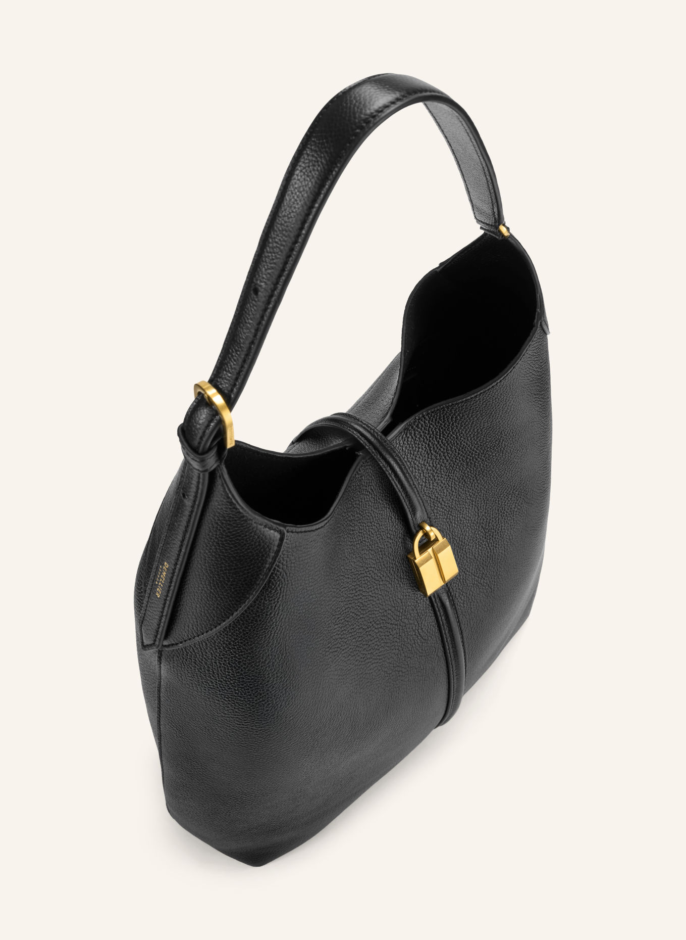 DEMELLIER Sac épaule THE LARGE SIENA BUCKET: NOIR