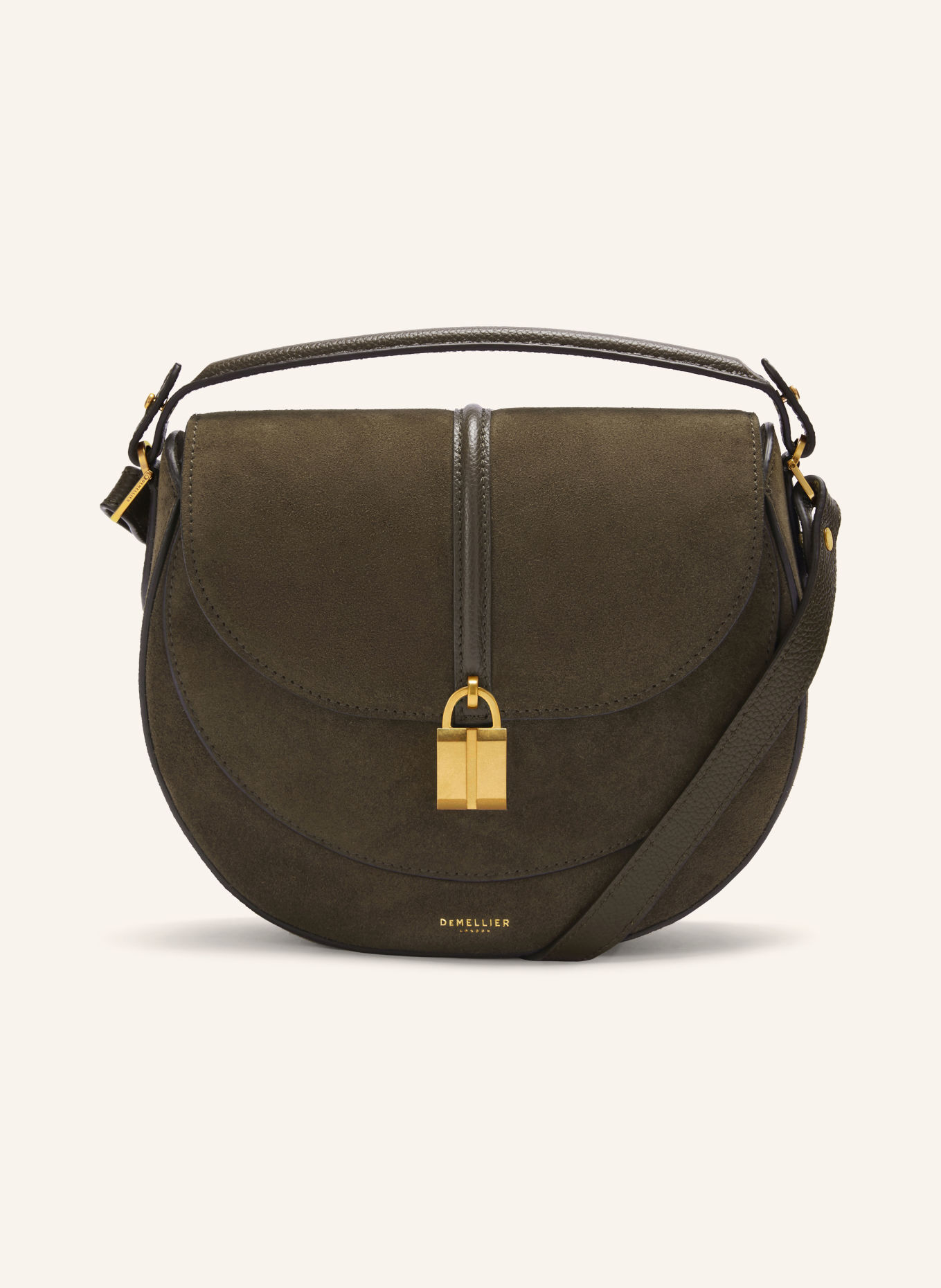 DEMELLIER Sac à main THE SIENA SADDLE: MARRON