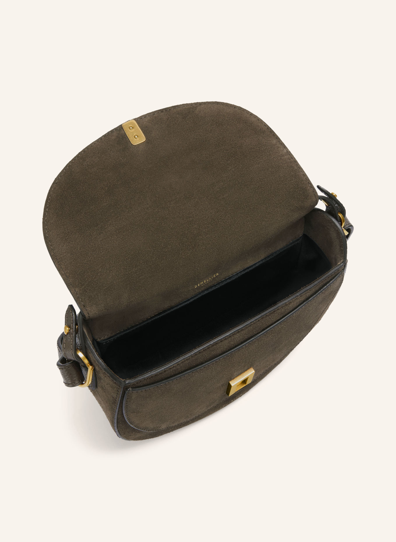 DEMELLIER Sac à main THE SIENA SADDLE: MARRON