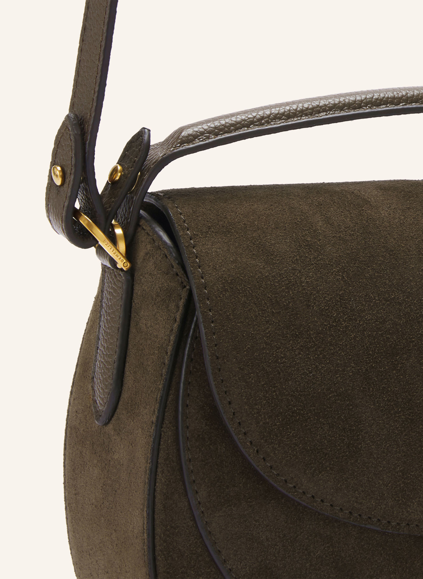 DEMELLIER Sac à main THE SIENA SADDLE: MARRON