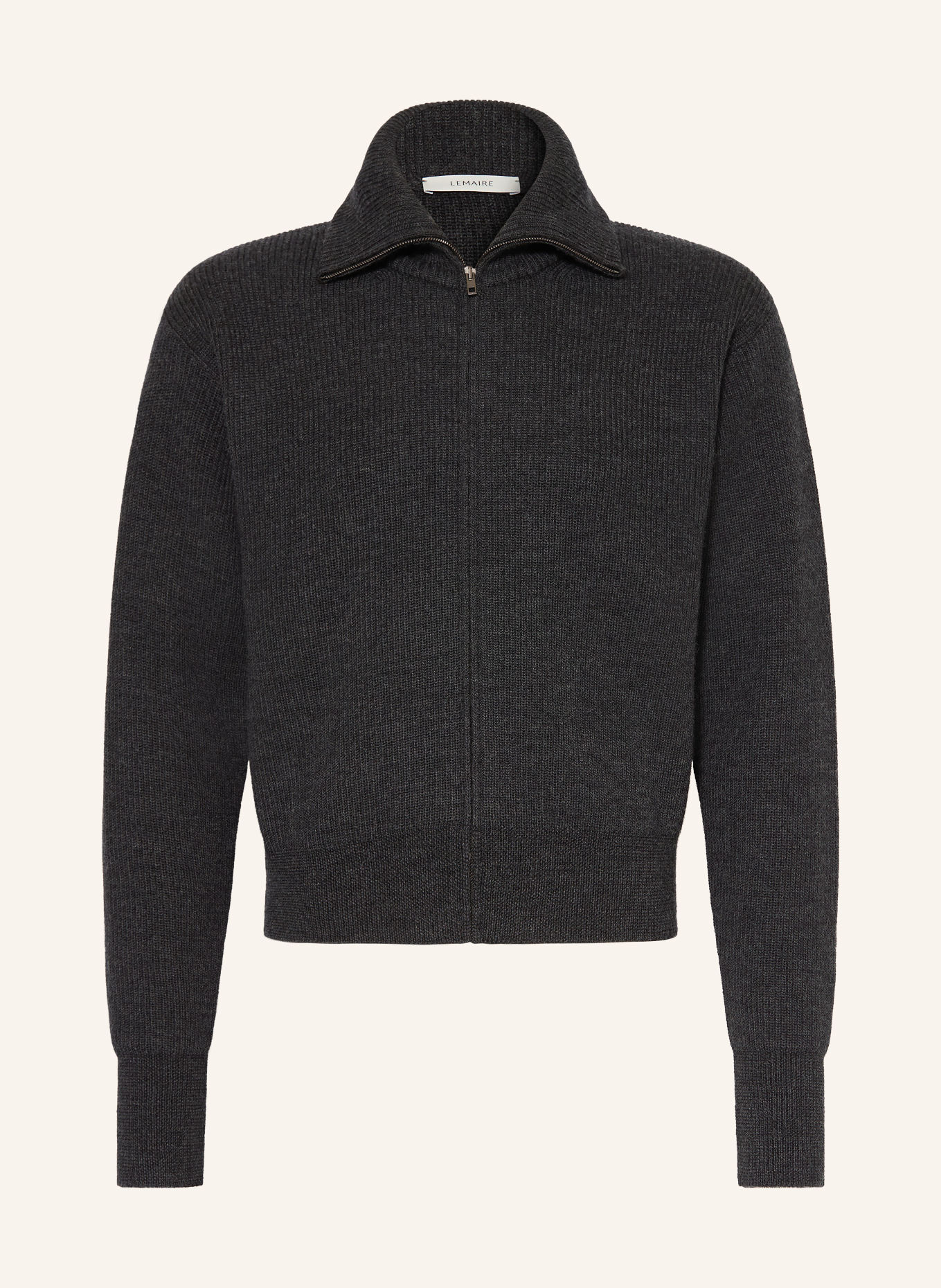 LEMAIRE Strickjacke: DUNKELGRAU
