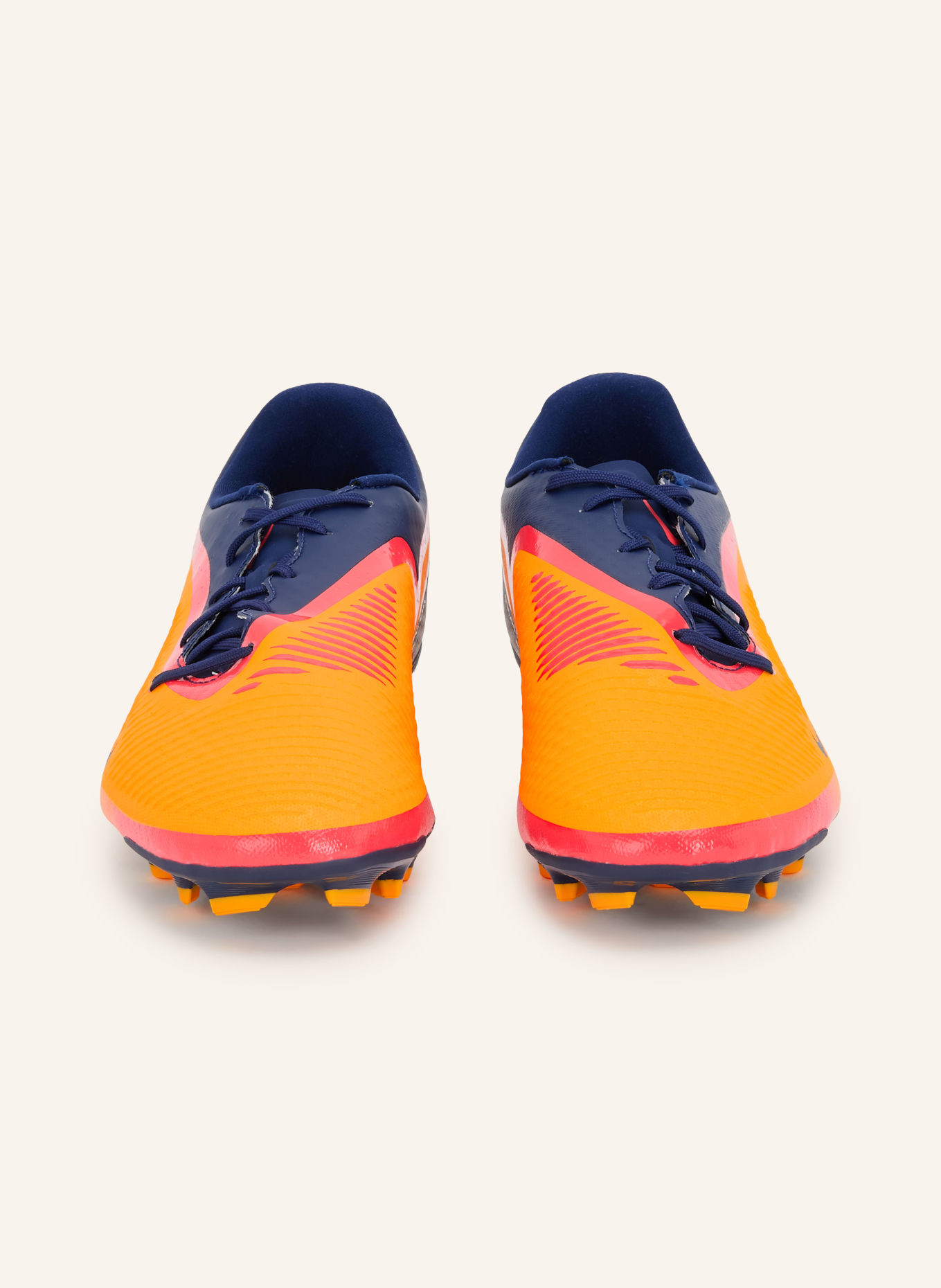 Nike Fußballschuhe PHANTOM 6 LOW ACADEMY ERLING HAALAND: NEONORANGE / NEONROT / DUNKELBLAU