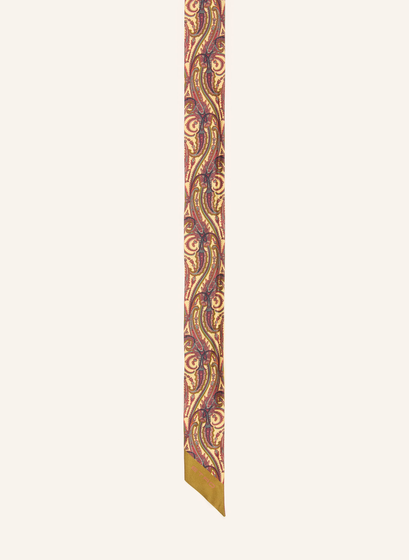 ETRO Seidenschal: GELB / ROT / OLIV
