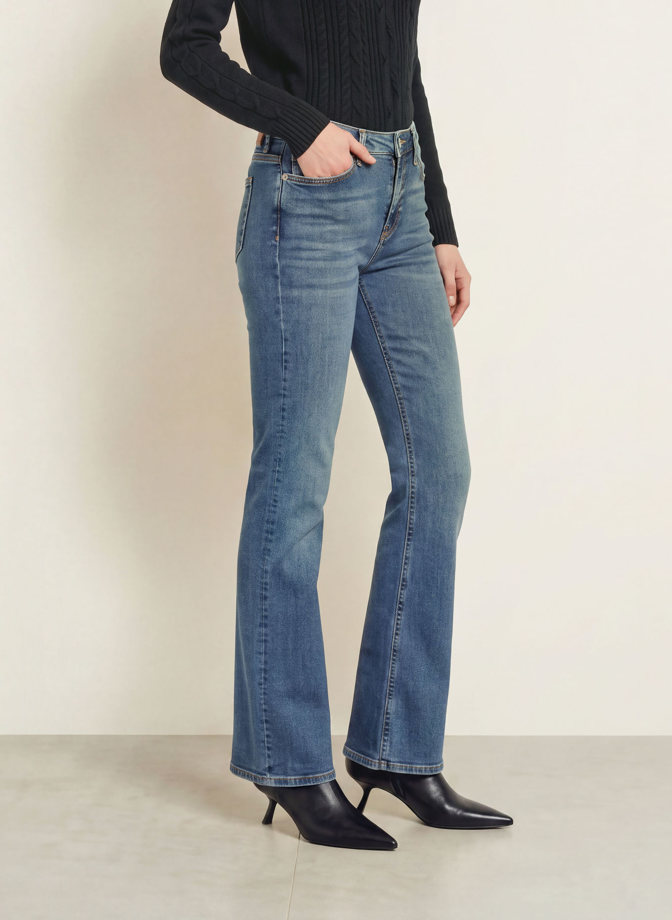 JOOP! JEANS Bootcut džíny MARION: 423 Medium Blue 423