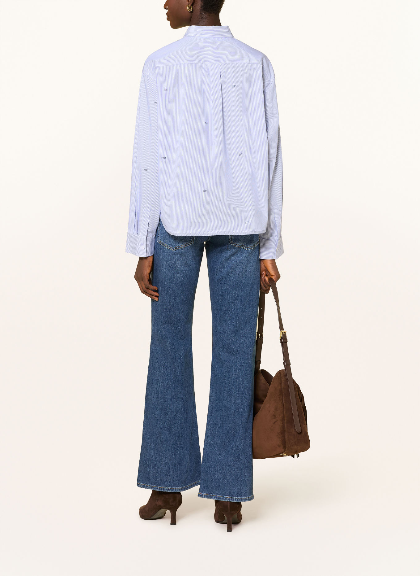 JOOP! JEANS Chemisier BLAKELY: BLEU CLAIR / BLANC