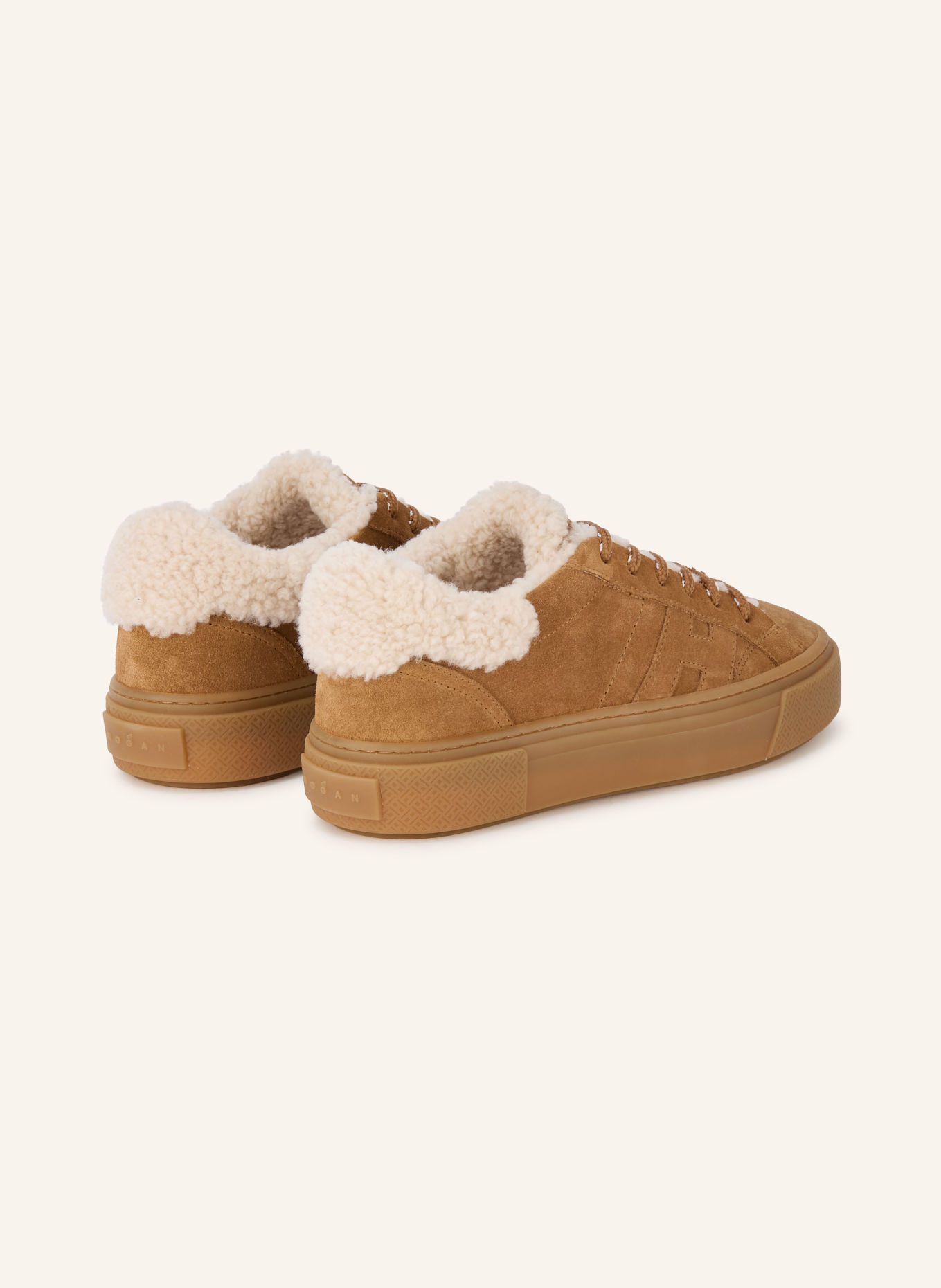 HOGAN Sneaker H705: CAMEL / CREME