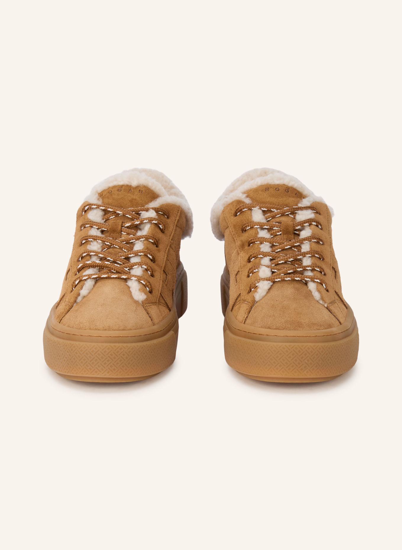 HOGAN Sneaker H705: CAMEL / CREME