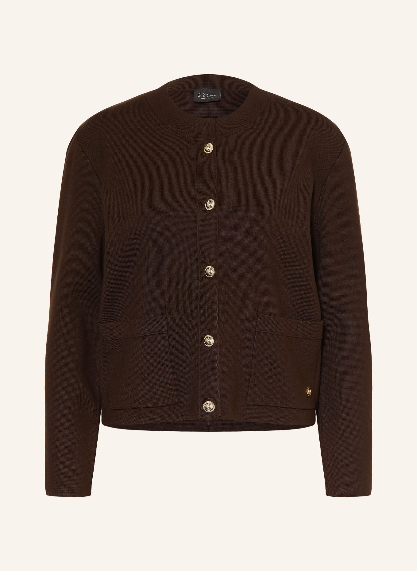 s.Oliver BLACK LABEL Vest: MARRON FONCÉ