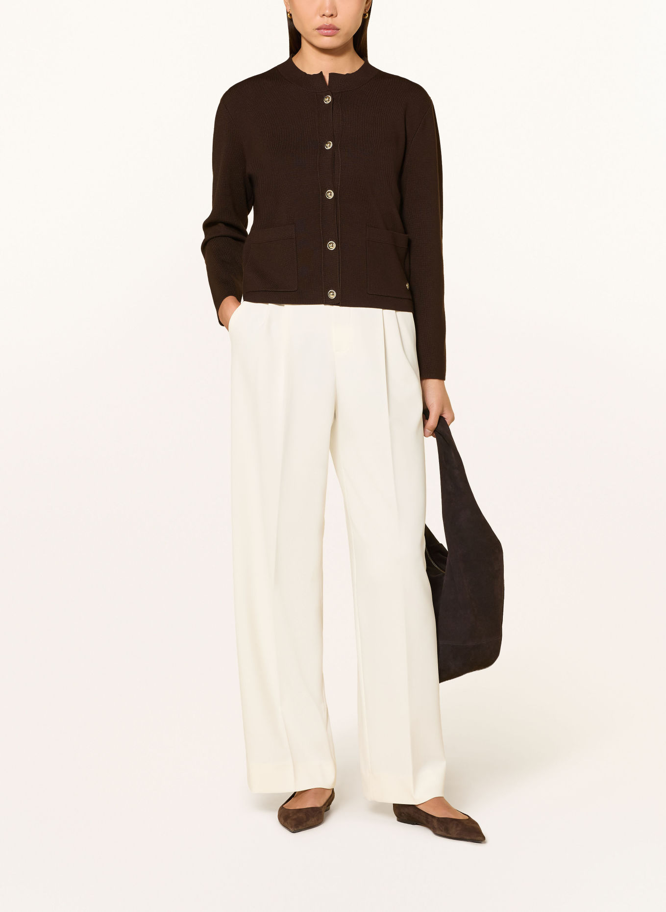 s.Oliver BLACK LABEL Vest: MARRON FONCÉ