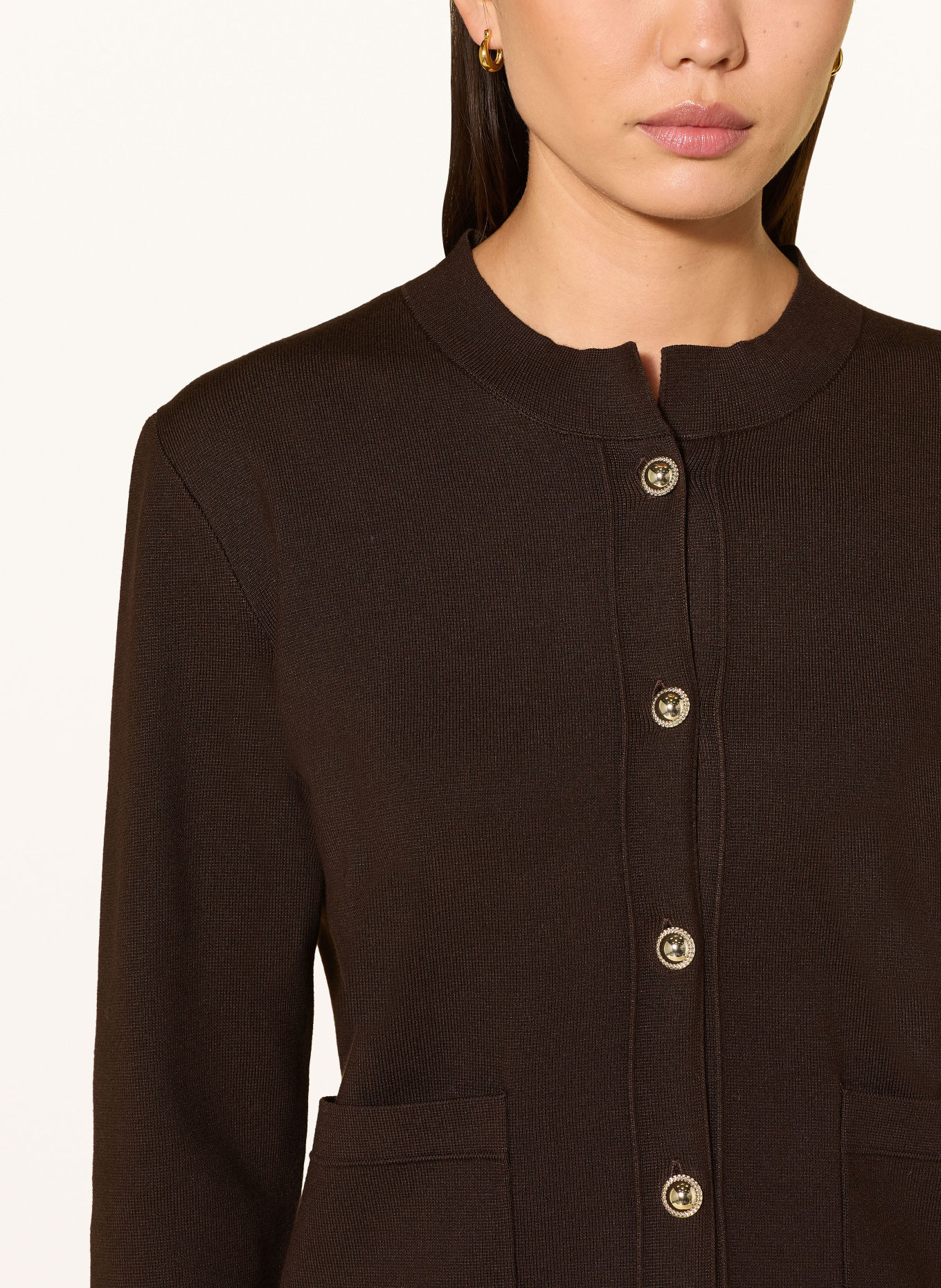 s.Oliver BLACK LABEL Vest: MARRON FONCÉ