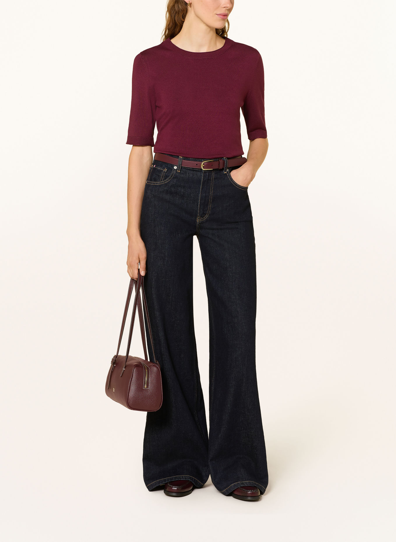 s.Oliver BLACK LABEL Strickshirt: FUCHSIA