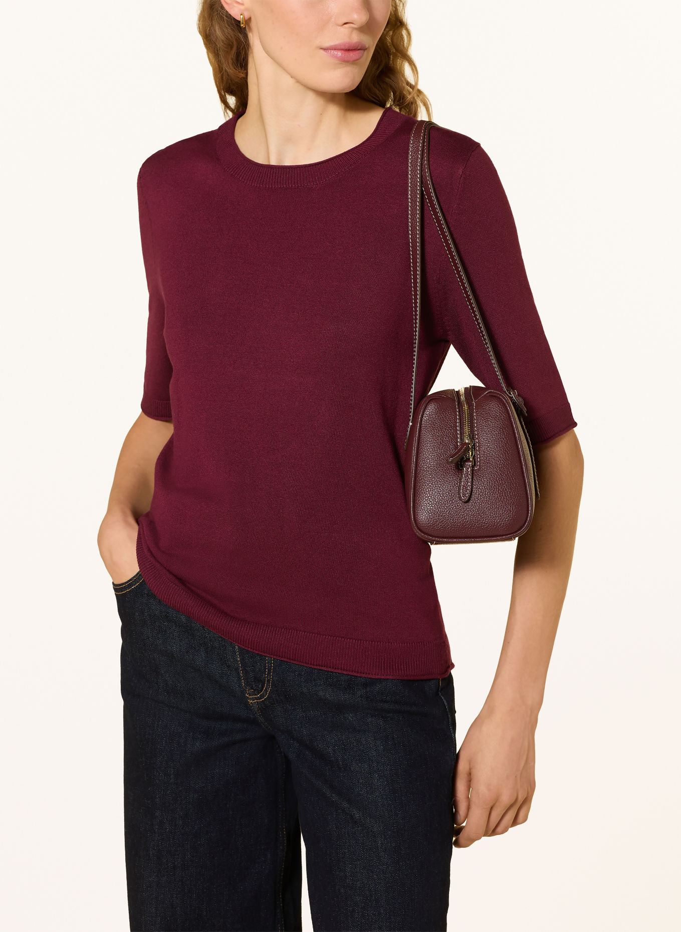 s.Oliver BLACK LABEL Strickshirt: FUCHSIA