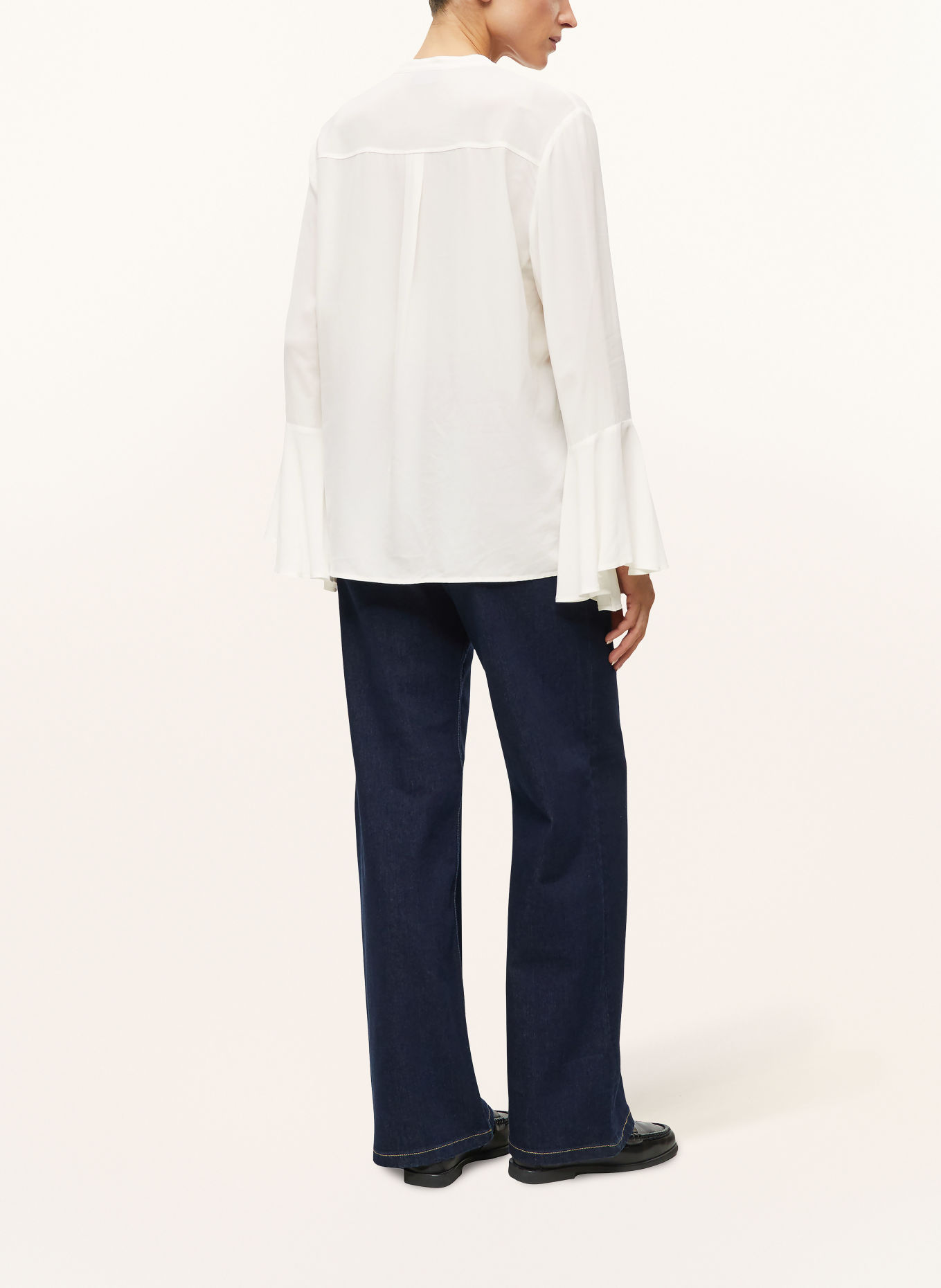 s.Oliver BLACK LABEL Blusenshirt mit Volants: WEISS