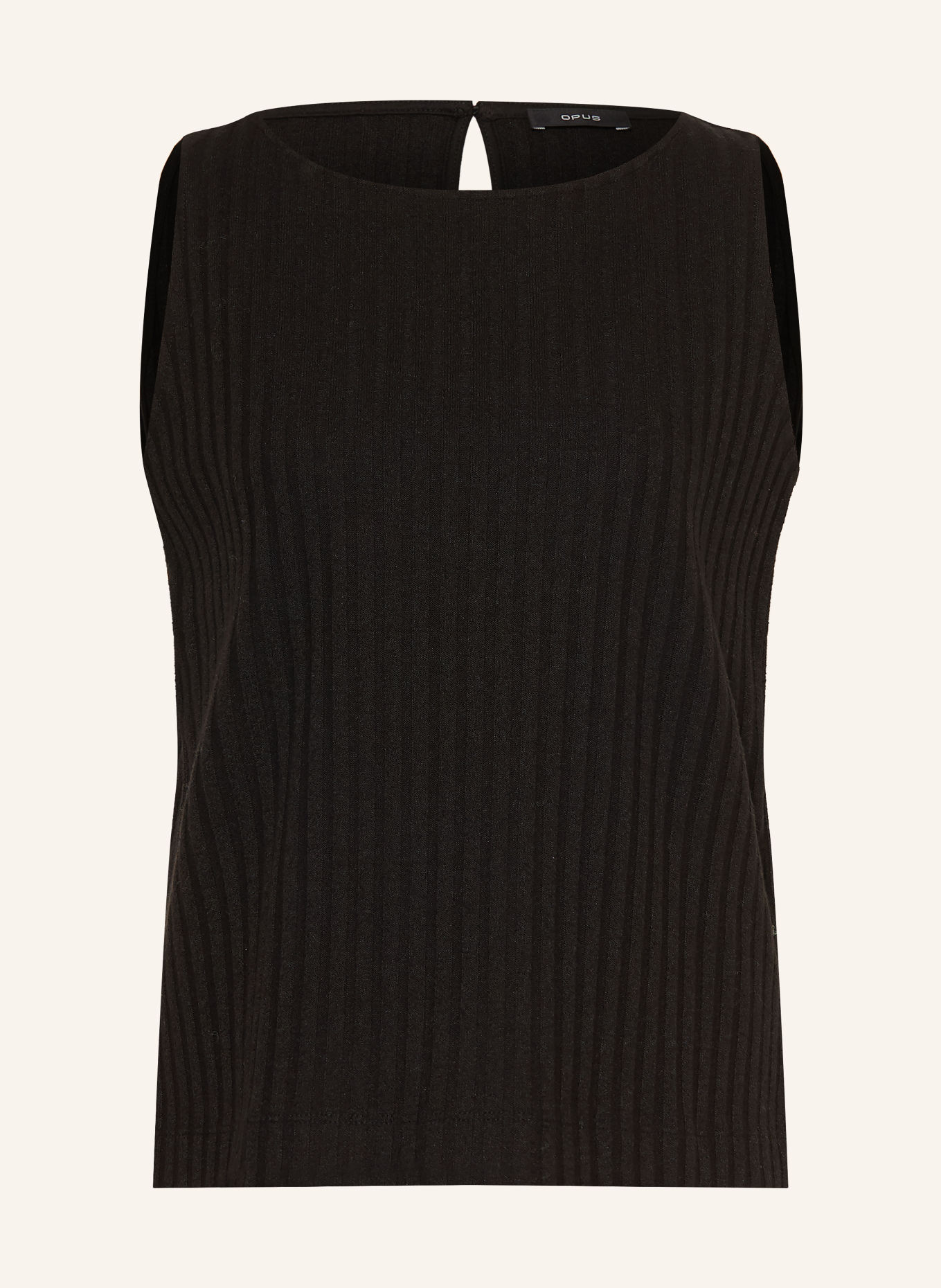 OPUS Stickad topp IPOMA SLIT: SVART