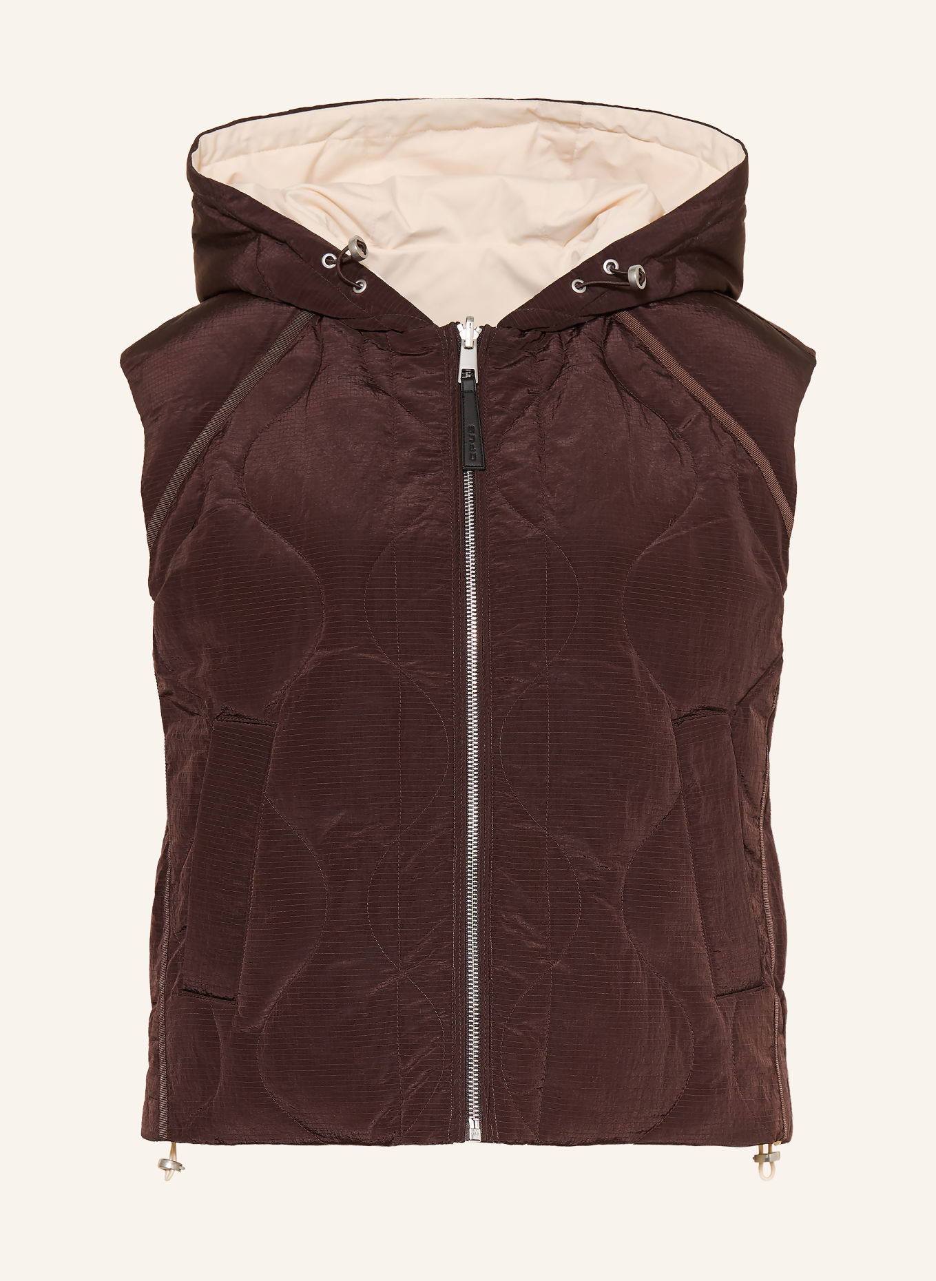 OPUS Gilet matelassé WESULA: MARRON FONCÉ