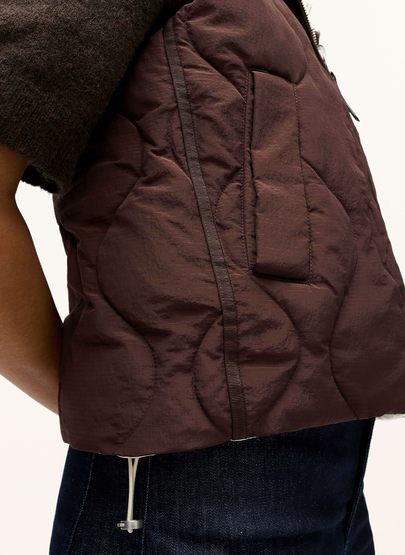 OPUS Gilet matelassé WESULA: MARRON FONCÉ