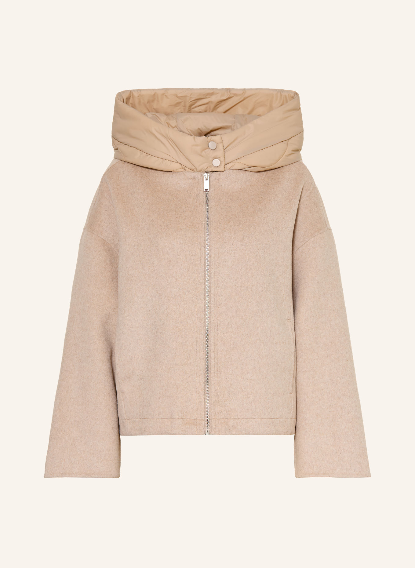 OPUS Blouson met afneembare capuchon: BEIGE