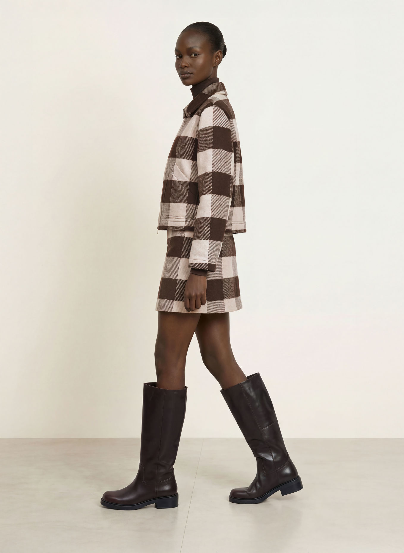pamela henson Rok PHDAISY: MARRON FONCÉ / CRÈME / TAUPE