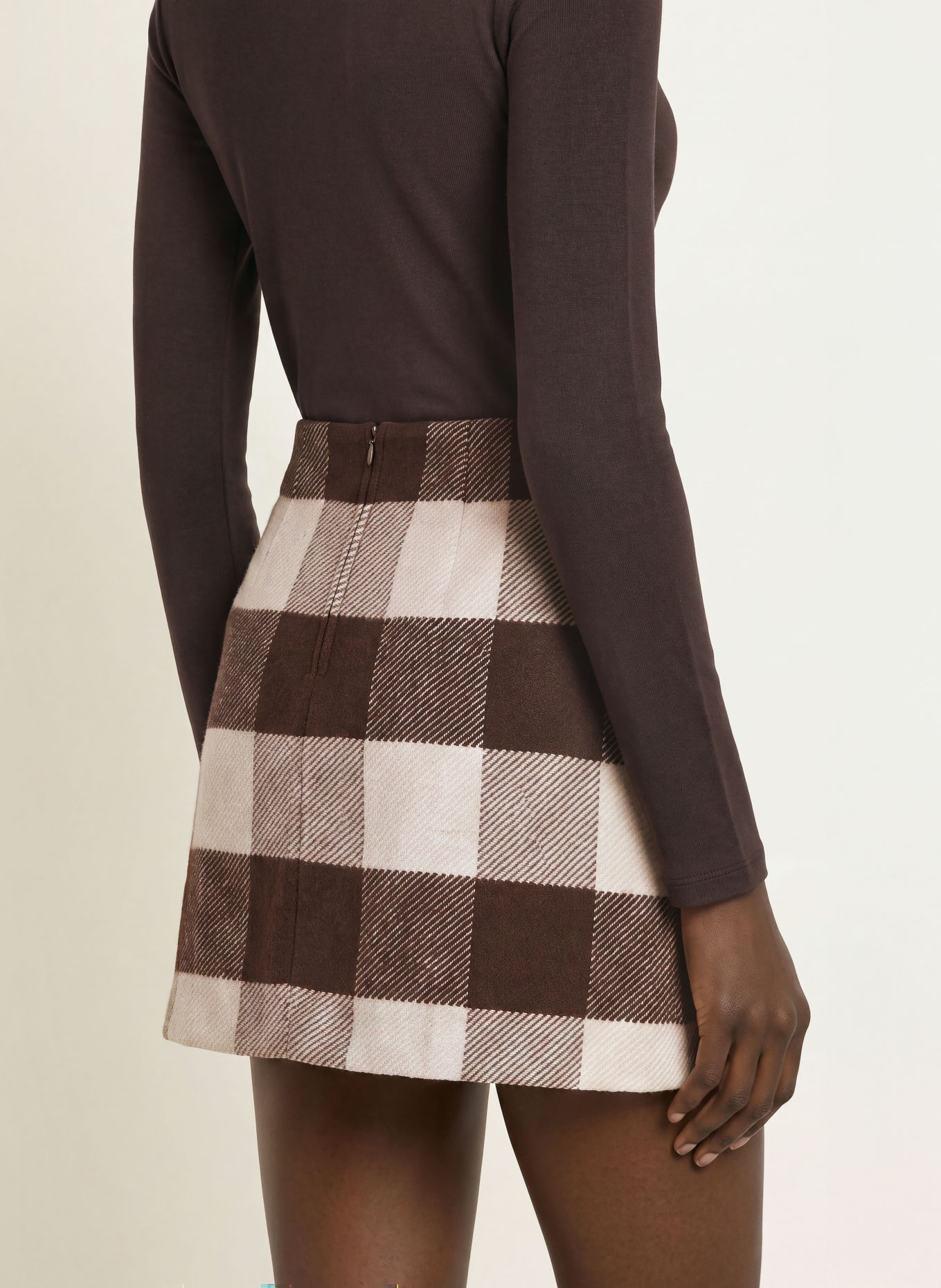 pamela henson Rok PHDAISY: MARRON FONCÉ / CRÈME / TAUPE