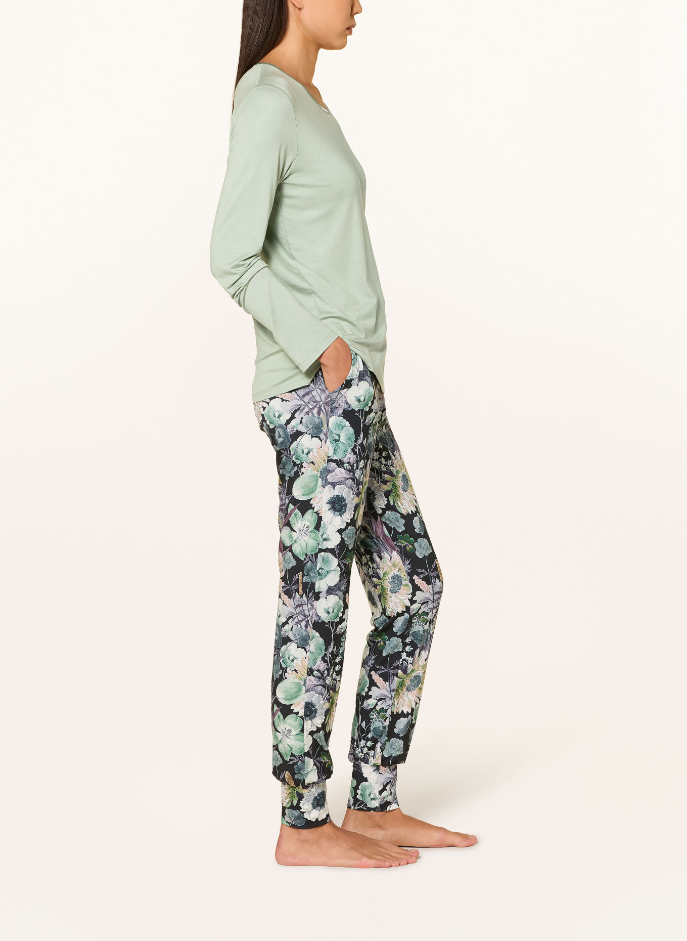 ESSENZA Pyjamabroek JULES VIOLESTA: DONKERBLAUW / LICHTGROEN / GROEN