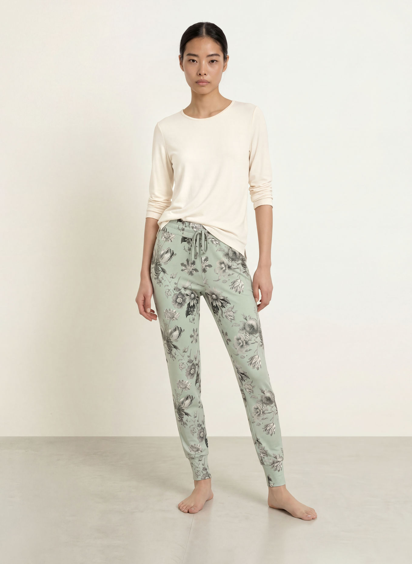 ESSENZA Haut de pyjama JULOT UNI: CRÈME