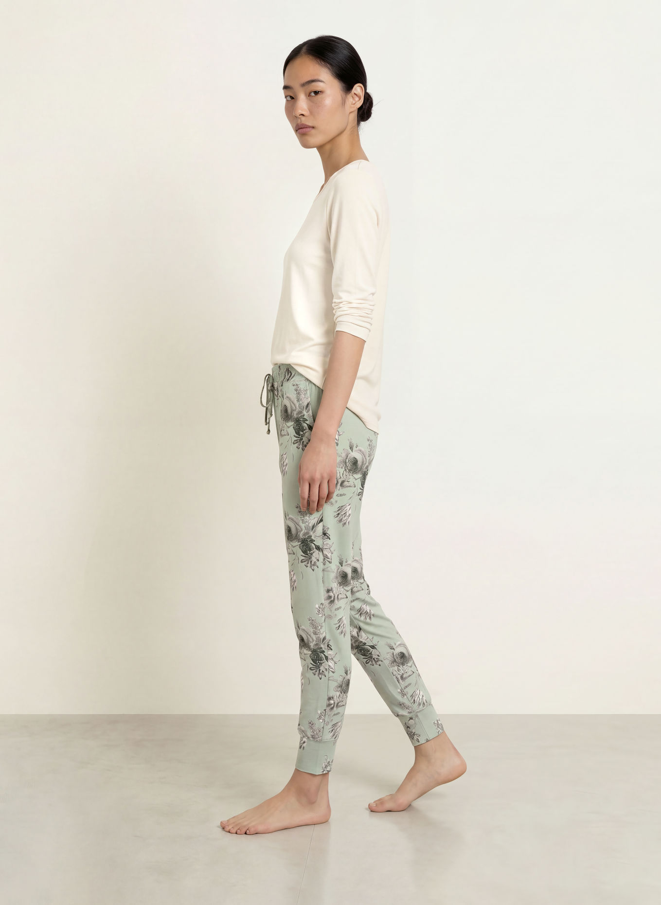 ESSENZA Haut de pyjama JULOT UNI: CRÈME
