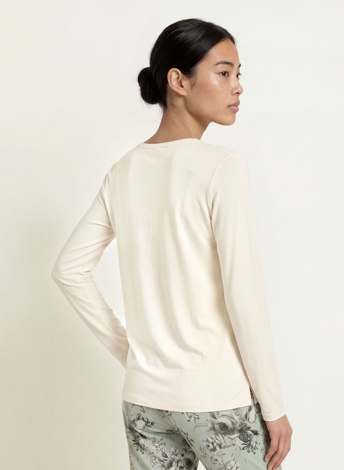 ESSENZA Haut de pyjama JULOT UNI: CRÈME