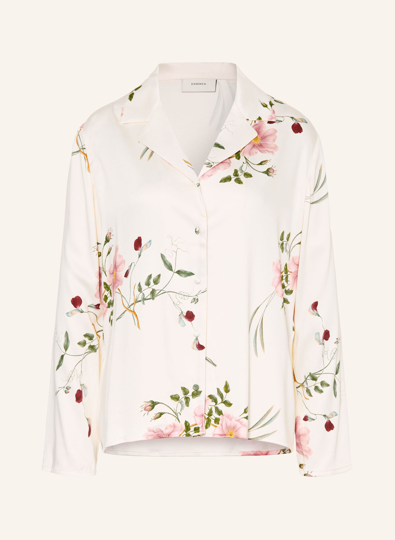 ESSENZA Haut de pyjama ELODIE MAREN: CRÈME / ROSE / VERT