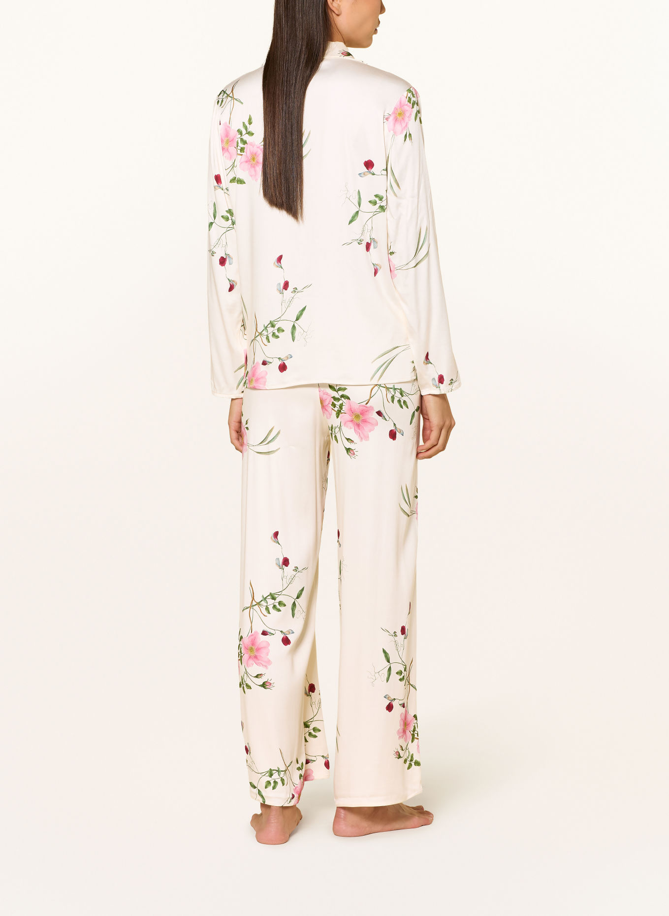 ESSENZA Haut de pyjama ELODIE MAREN: CRÈME / ROSE / VERT