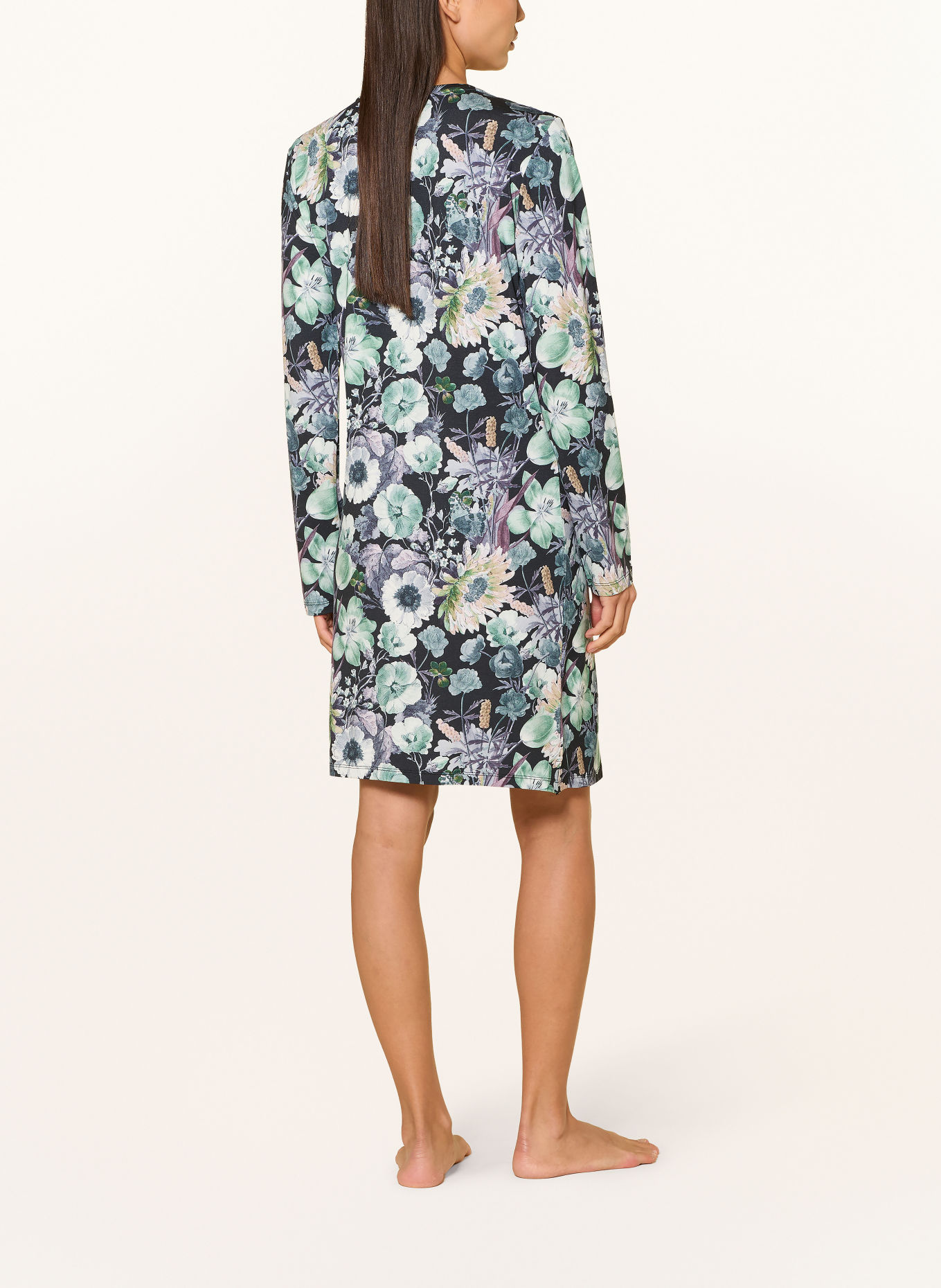 ESSENZA Chemise de nuit EMMY VIOLESTA: BLEU FONCÉ / VERT CLAIR / VERT