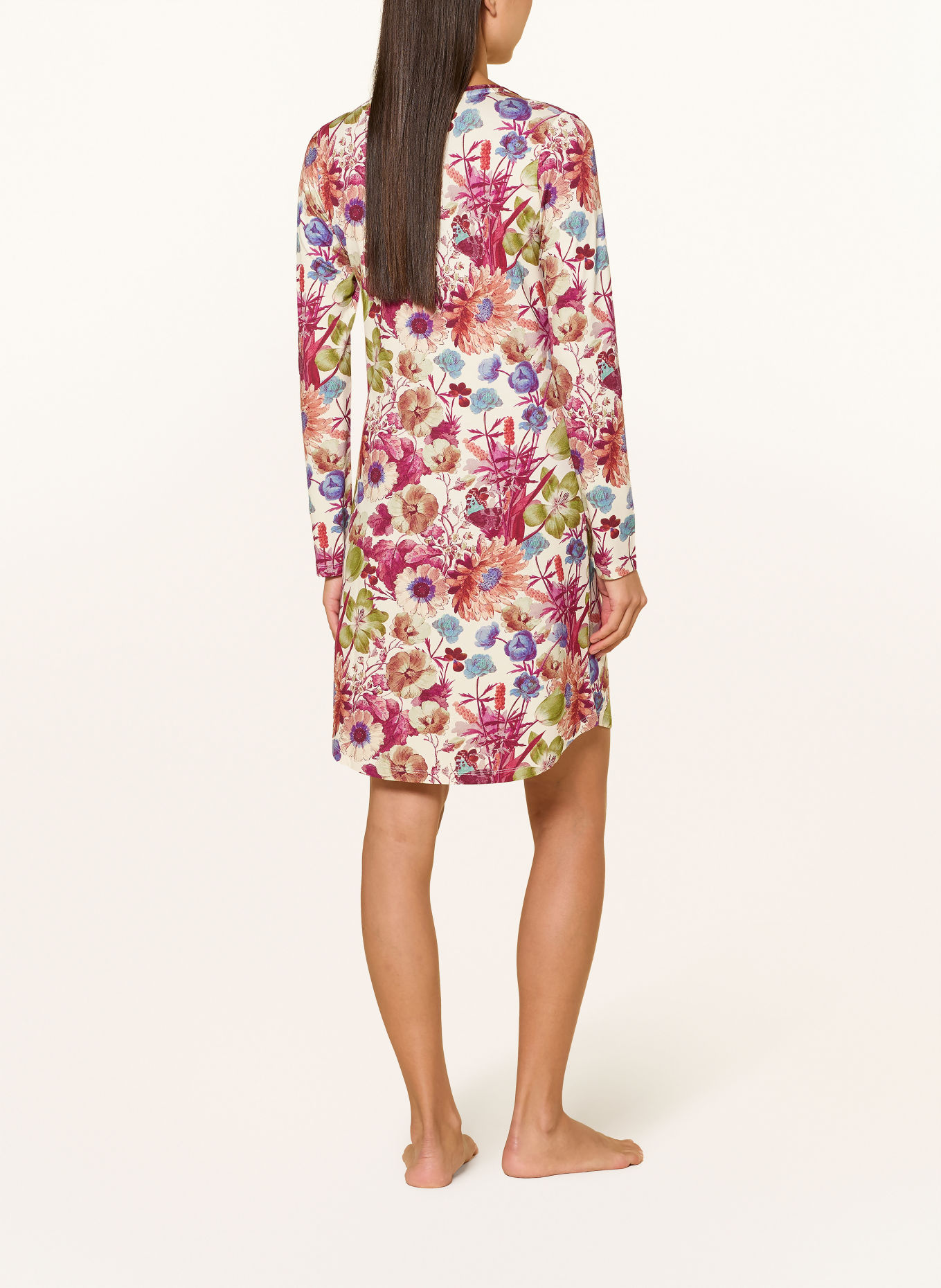ESSENZA Chemise de nuit ELM VIOLESTA: CRÈME / FUCHSIA / VERT