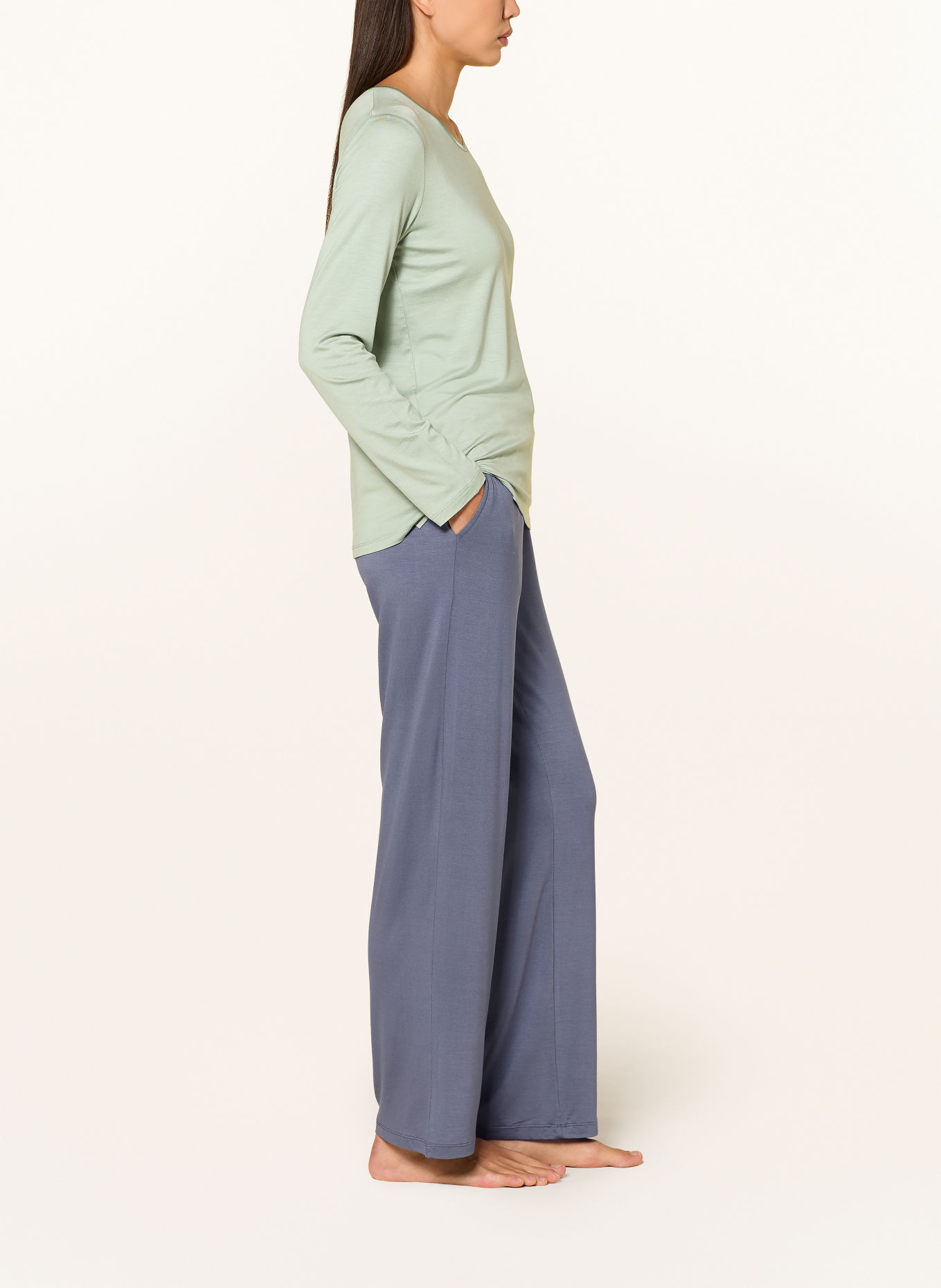 ESSENZA Pyjamabroek NORA: BLAUW