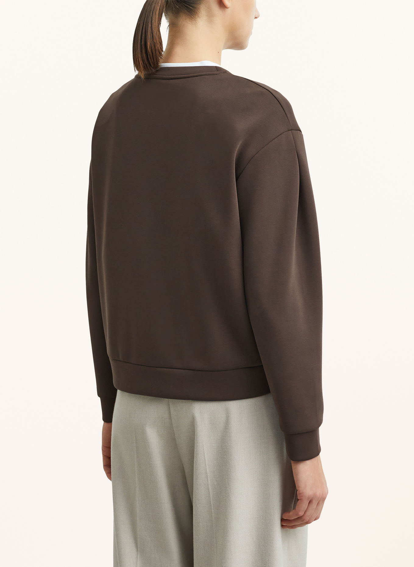 comma Sweatshirt: DUNKELBRAUN
