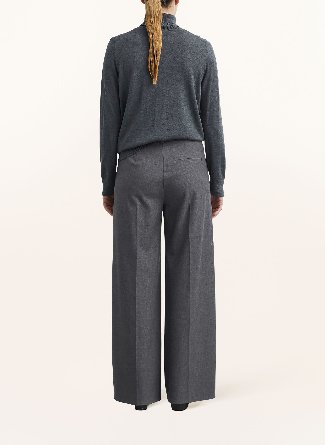 COMMA Wide-leg trousers: GRAY
