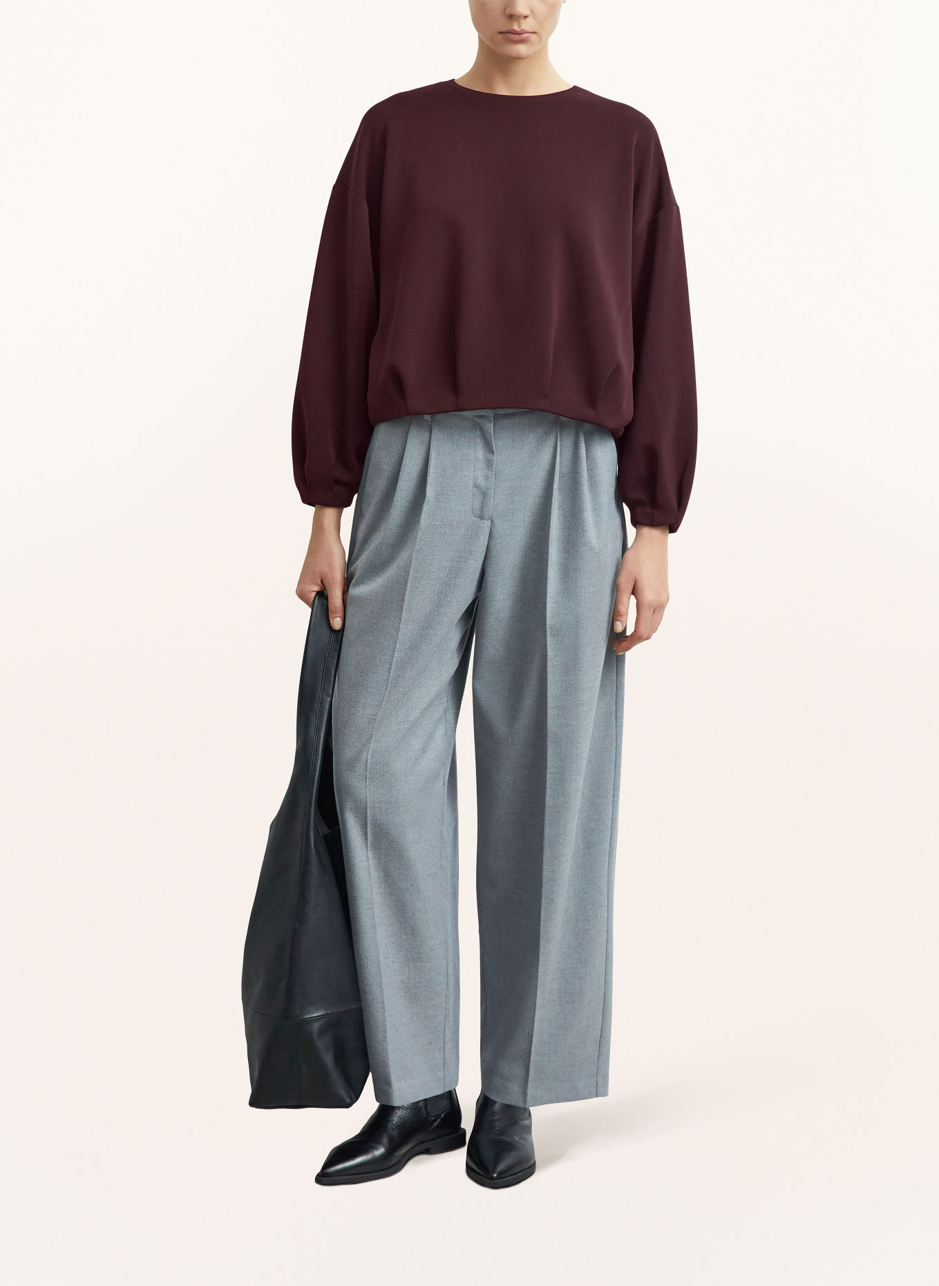 COMMA Sweatshirt: DARK PURPLE