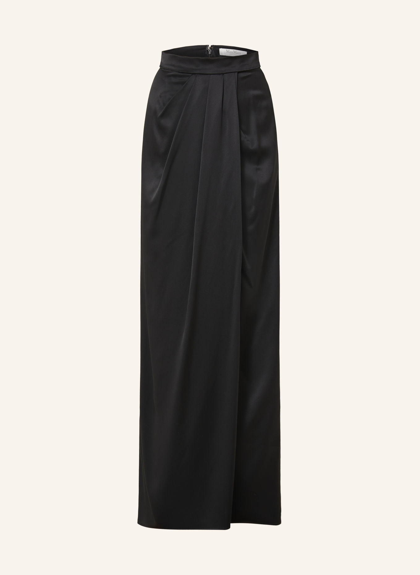 Max Mara Satynowa spódnica CAMERA z jedwabiu: CZIEMNOSZARY