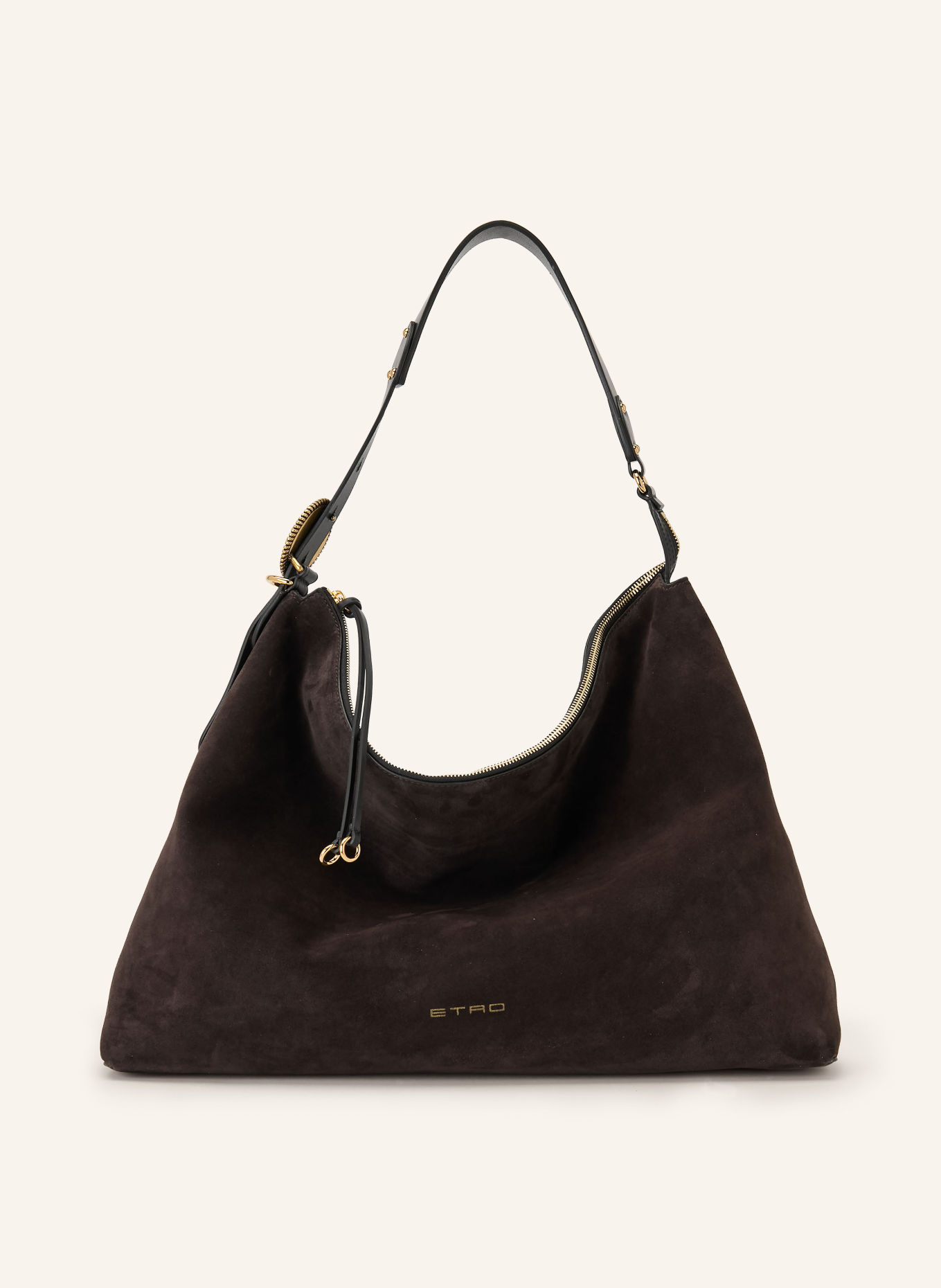 ETRO Schultertasche: DUNKELBRAUN / GOLD