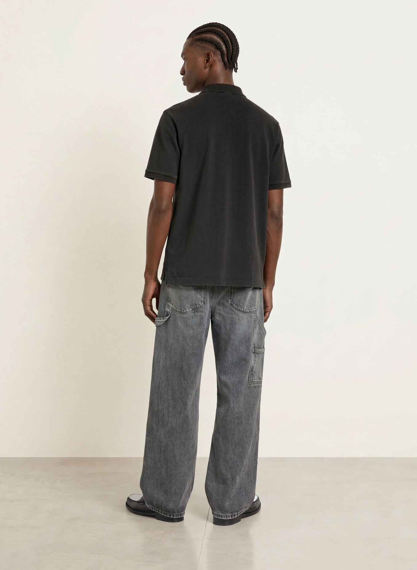 HUGO Piqué-poloshirt NEMIN: ZWART