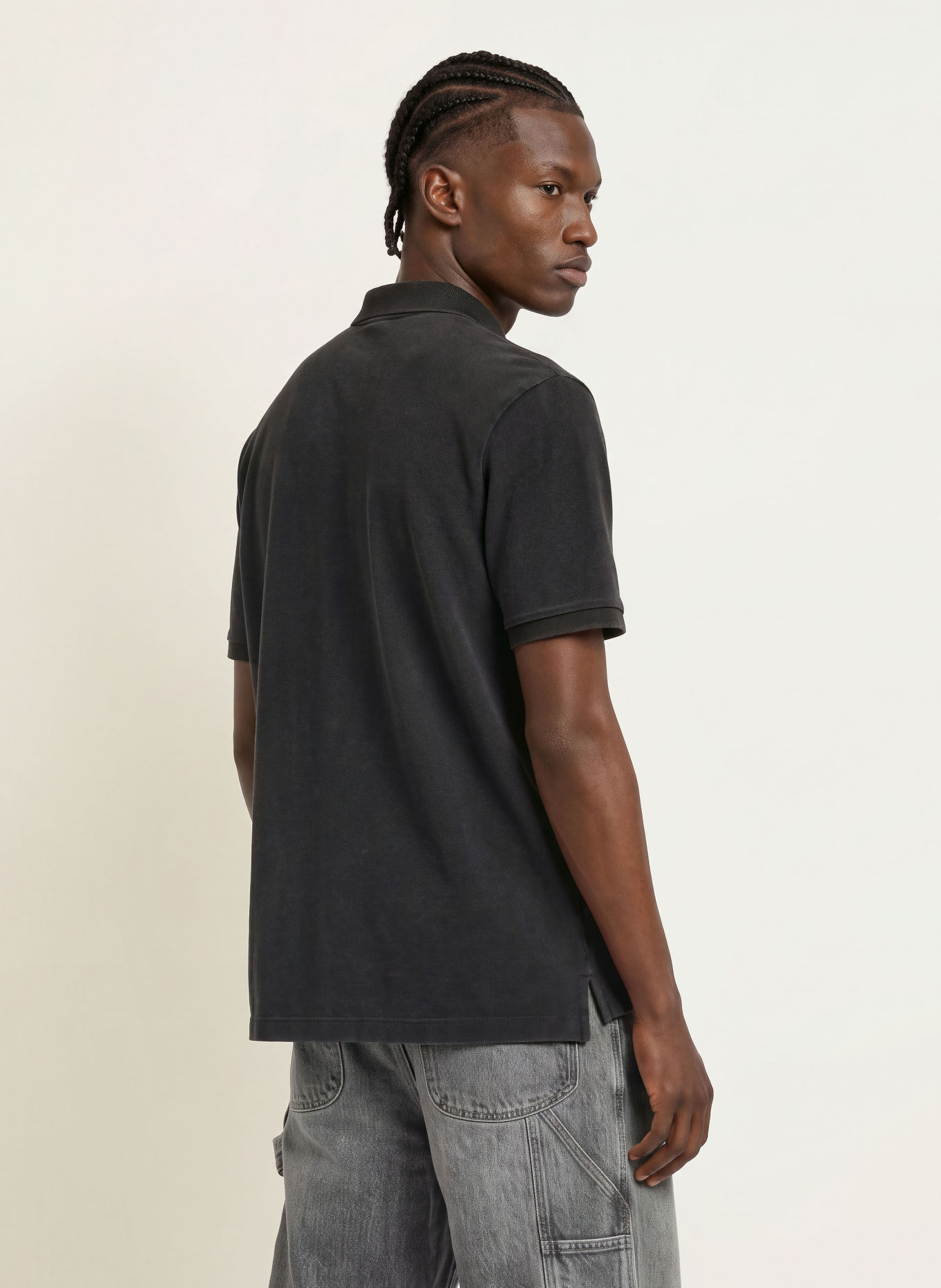 HUGO Piqué-poloshirt NEMIN: ZWART