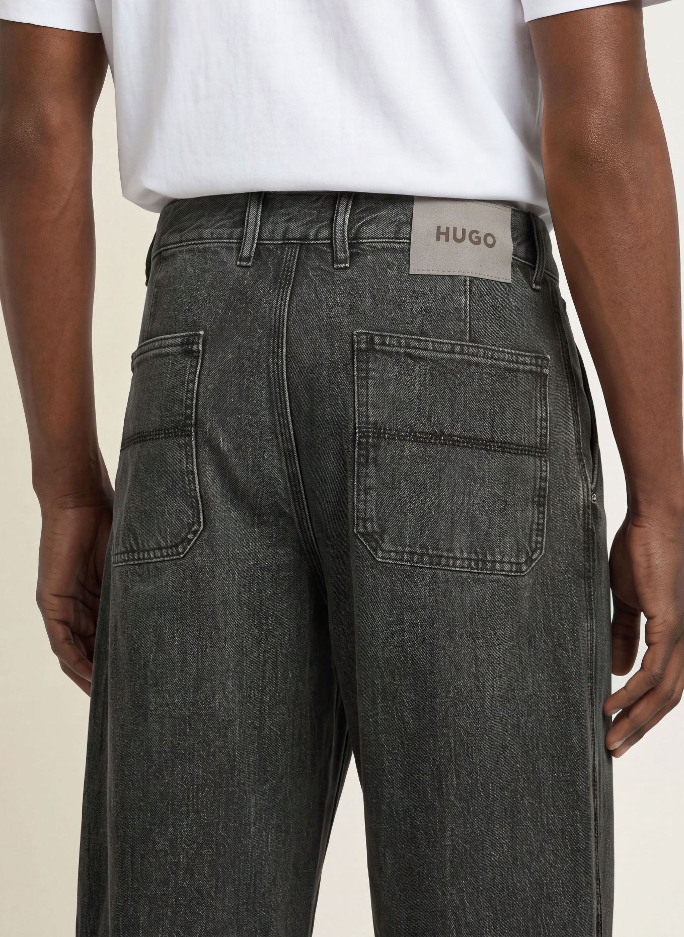 HUGO Jeansy ALTON o kroju regular fit: 032 MEDIUM GREY