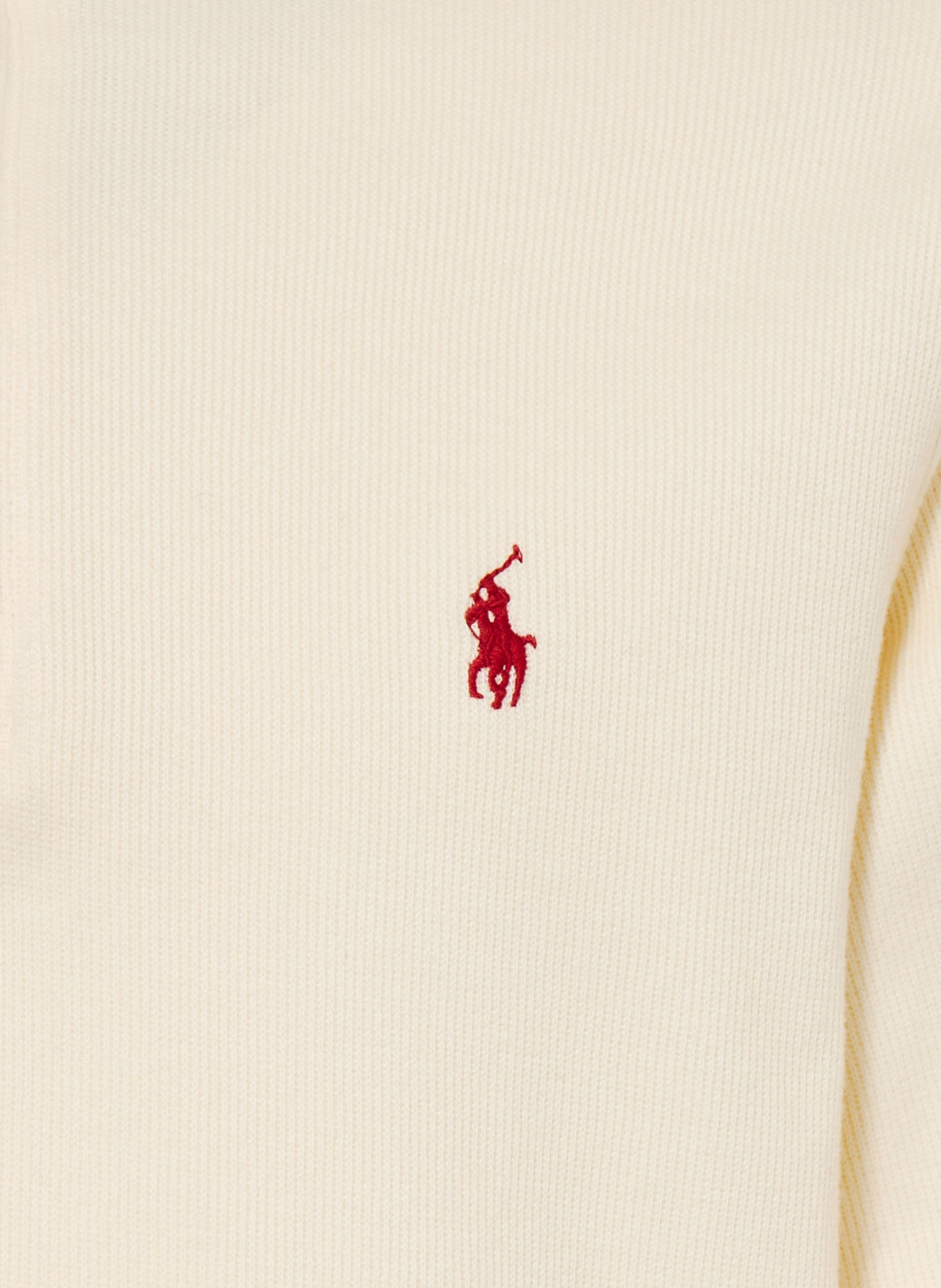 POLO RALPH LAUREN Pull col zippé: CRÈME